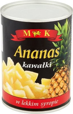 Ananas MK Kawałki w Lekkim Syropie 565G