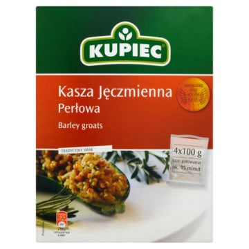 Kasza jęczmienna perłowa 4x100g Kupiec