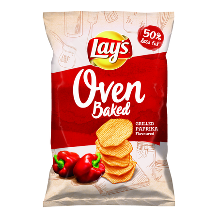 Chipsy Lays Oven Baked Grillowana Papryka 110G