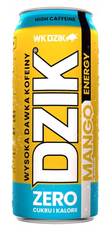 Dzik Napój Energy Zero Mango 0,5l