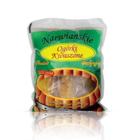 Ogórki Kwaszone Narwiańskie 0,4KG folia