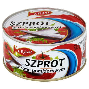 Szprot w Sosie Pomidorowym Graal 300G